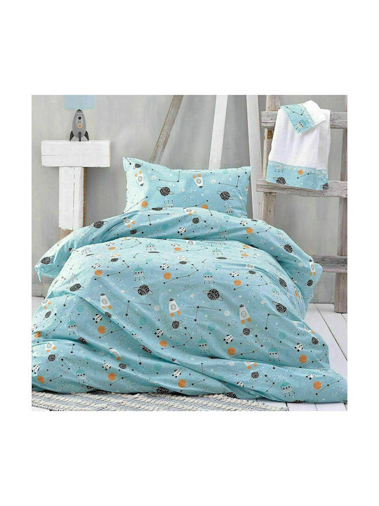Rythmos Baby Duvet Cover Set With Pillowcase Astroworld Blue 110x160cm