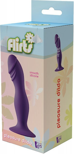 Dream Toys Flirts Pleasure Dildo Glass Dildo With Suction Cup Purple 37cm