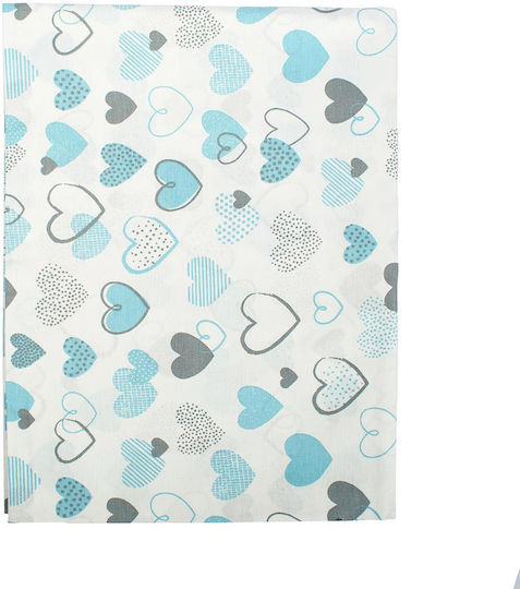 Dimcol Baby Duvet Cover Hearts 08 Blue 120x160cm