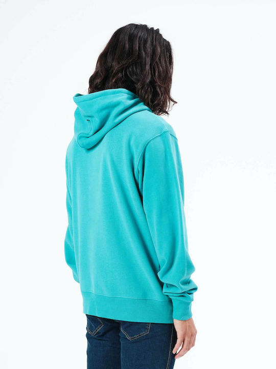 Emerson Men's Sweatshirt with Hood and Pockets Turquoise