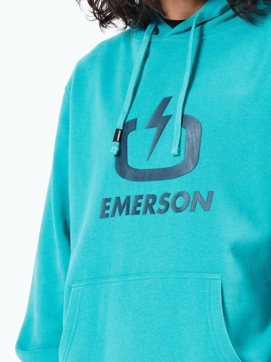 212.EM20.01 Sweatshirt with Hood Turquoise