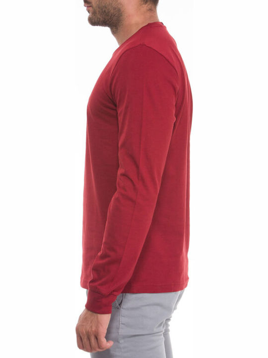 Tommy Hilfiger Ανδρική Μπλούζα Μακρυμάνικη Κόκκινη