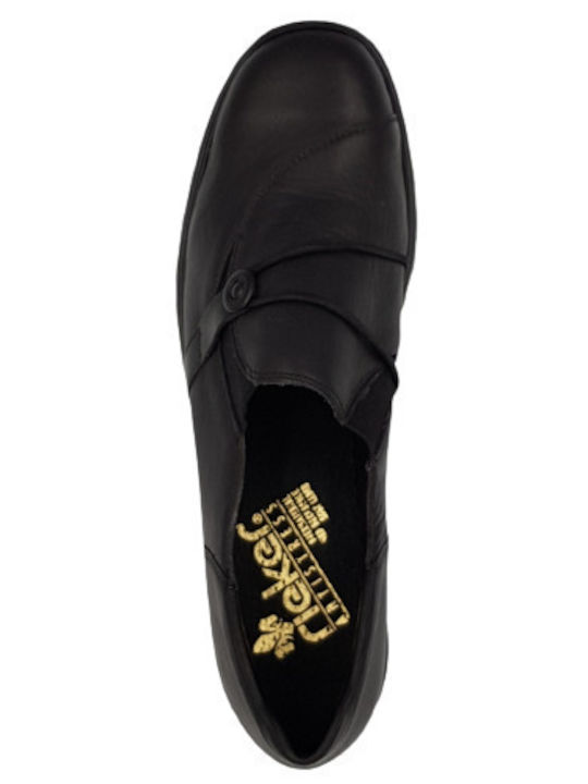 Leder Pumps Schwarz