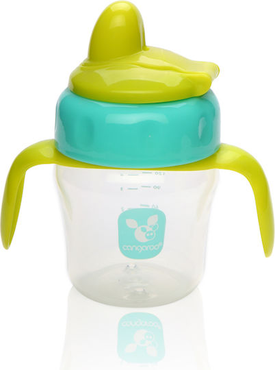 Cangaroo Educational Sippy Cup Plastic with Handles Blue for 6m+m+ 150ml