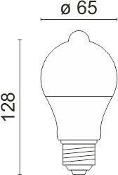Spot Light Λάμπα LED 9W για Ντουί E27 και Σχήμα A60 Θερμό Λευκό 750lm