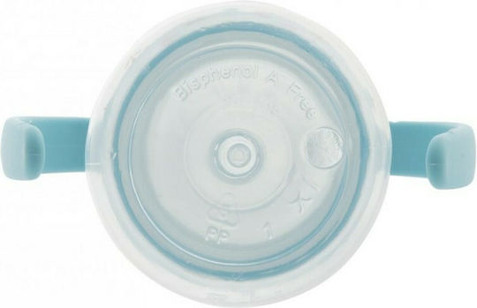 Lulabi Owl Educational Sippy Cup Plastic with Handles Light Blue for 4m+m+ 120ml