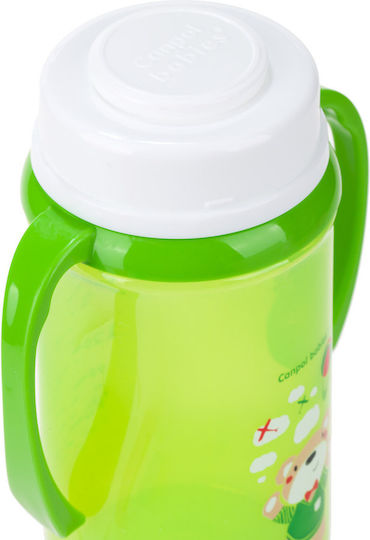 Canpol Babies EasyStart Sweet Fun Lernbecher Kunststoff mit Griffen Grün für 6m+m+ 240ml