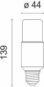 Spot Light Λάμπα LED 14W για Ντουί E27 και Σχήμα T40 Ψυχρό Λευκό 1260lm