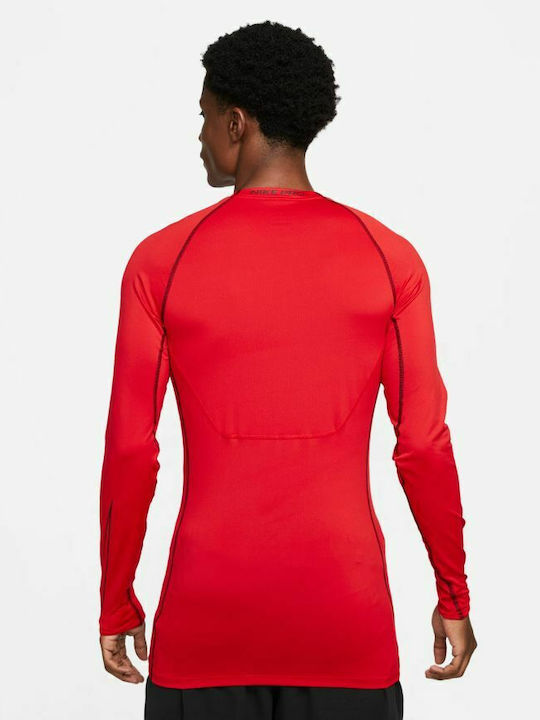 Pro Dri-fit Dri-Fit Long Sleeve Athletic Blouse Red
