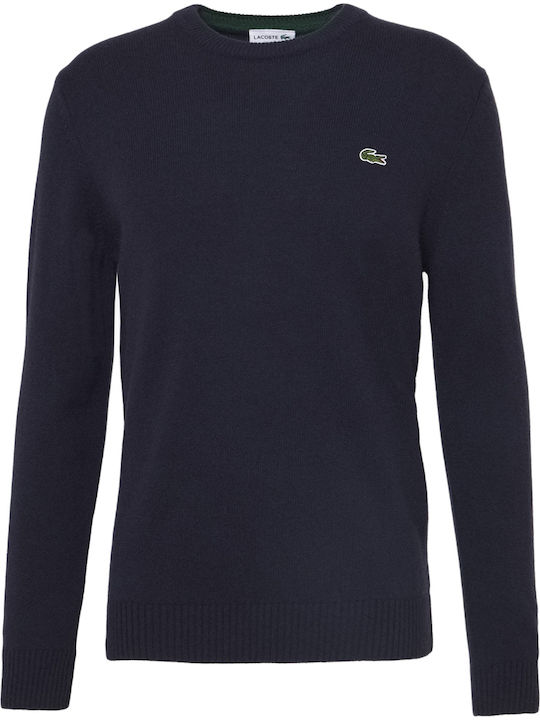 Lacoste Πουλόβερ Μακρυμάνικο Navy Μπλε