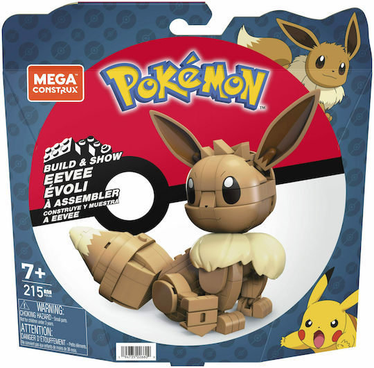Mega Bloks Τουβλάκια Pokémon Build & Show Eevee για 7+ Ετών 215τμχ