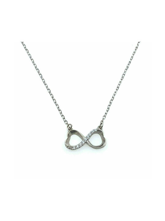 Heart necklace made of 925° silver plated