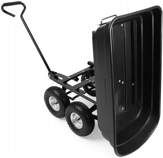 Dump Cart & Trailer Garden Cart Plastic Four-wheel 75lt