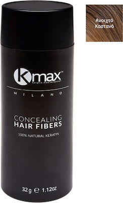 Kmax Milano Hair Building Fibers with Keratin Hair Fibers Economy Ανοιχτό Καστανό 32gr