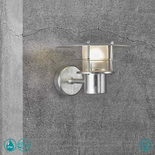 Nordlux Bastia 24 Lumină de exterior cu abajur montată pe perete E14 IP54 27.6x17.6εκ.