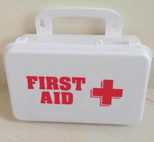 Car First Aid Kit Box 22x14x7.5cm with Components Suitable for First Aid