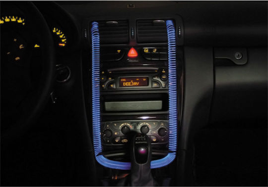 Lampa Car Decoration Reflective Spiral 210x130x22 in Blue Color