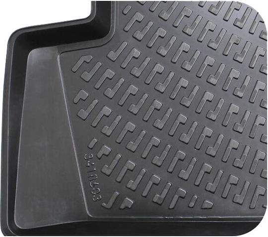 Rizline Set of Front and Rear Mats 4pcs Tray Type for Opel Vectra 1998-2002 Black