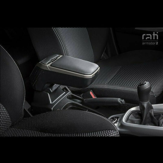 Rati Armster Car Armrest for Citroen C3 Picasso 2009-2017 Silver Silver