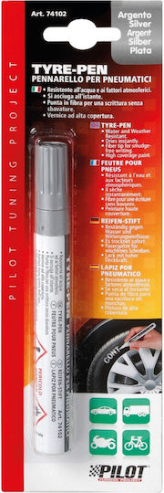Lampa Tyre Paint Pen for Car Wheels Silver 1pcs