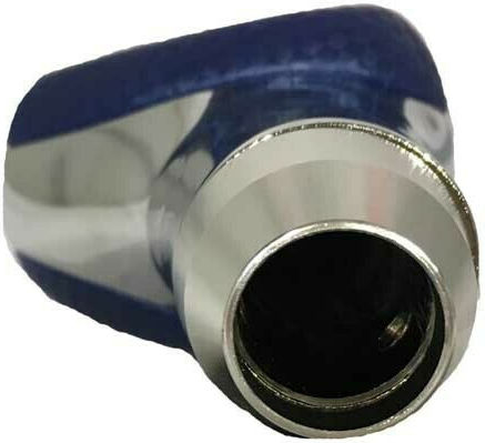 Auto Gs Shift Knob Ταχυτήτων με Τρύπα Οβάλ Universal Νίκελ Blue