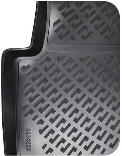 Rizline Set of Front and Rear Mats 4pcs Tray Type for Skoda Scala 2019 Black
