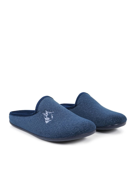 Dicas Men's Slipper Blue