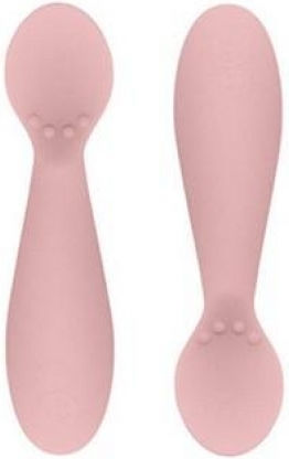 Ezpz Feeding Set Tiny made of Silicone Pink 3pcs for 4+ months