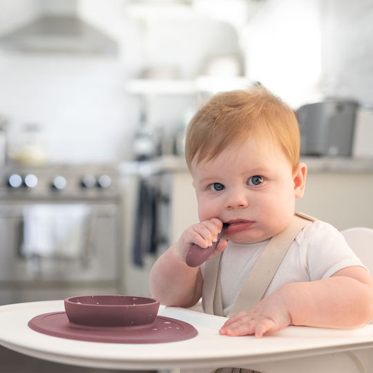 Ezpz Feeding Set Tiny made of Silicone Purple 3pcs