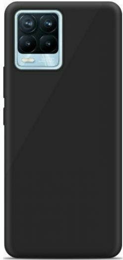 Soft Matt Back Cover Σιλικόνης 1.2mm Μαύρο (Realme 8/8 Pro)