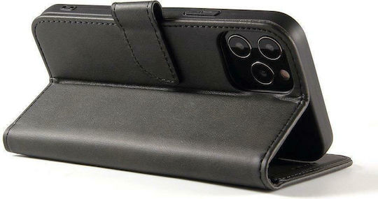 Hurtel Book Synthetic Leather Black (Huawei P40 Lite 5G)