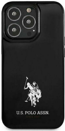 U.S. Polo Assn. Horses Logo Back Cover Πλαστικό Μαύρο (iPhone 13 Pro)