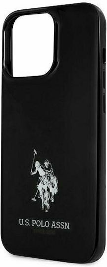 U.S. Polo Assn. Horses Logo Back Cover Πλαστικό Μαύρο (iPhone 13 Pro)