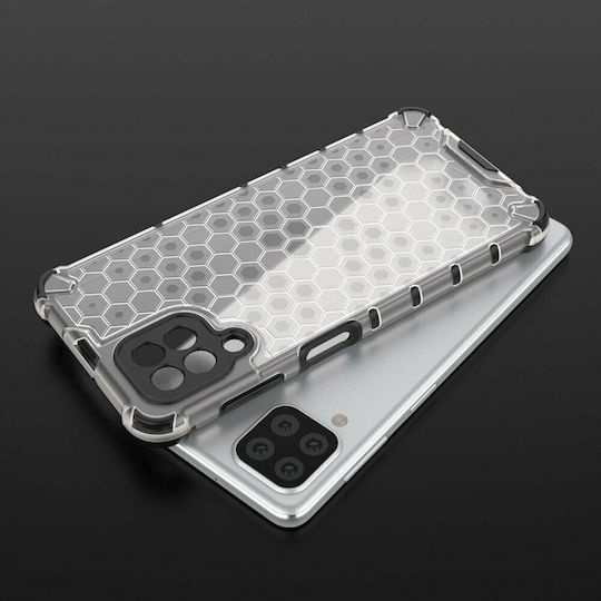 Hurtel Honeycomb Armor Back Cover Silicone Transparent (Galaxy A22 4G)