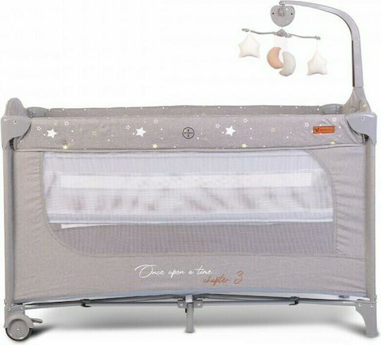 Cangaroo Once Upon A Time Laufstall 3 Ebenen mit Wickeltisch & Matratze Gray 125x62cm