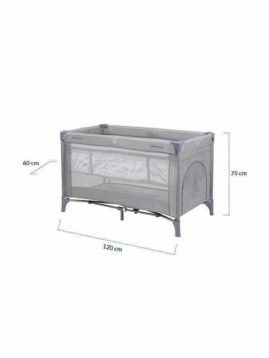 Kikka Boo So Gifted Playpen 2 Levels with Mattress Gray 124x65cm