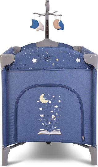 Cangaroo Once Upon A Time Παρκοκρέβατο 2 Επιπέδων με Στρώμα Jeans 125x62cm