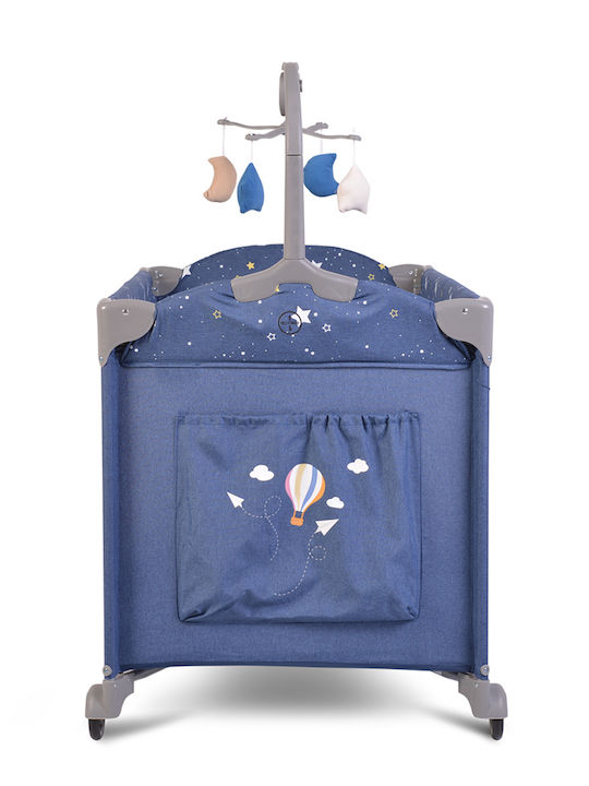 Cangaroo Once Upon A Time Playpen 2 Levels with Mattress Jeans 125x62cm