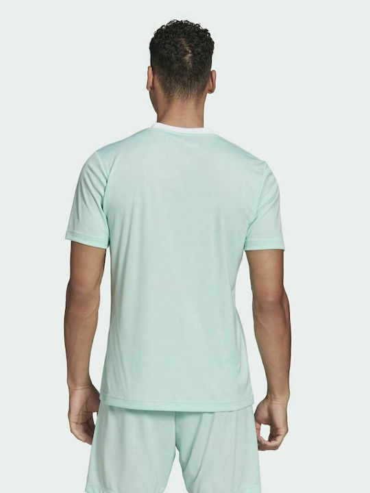Adidas Entrada 22 Men's Athletic T-shirt Short Sleeve Clear Mint
