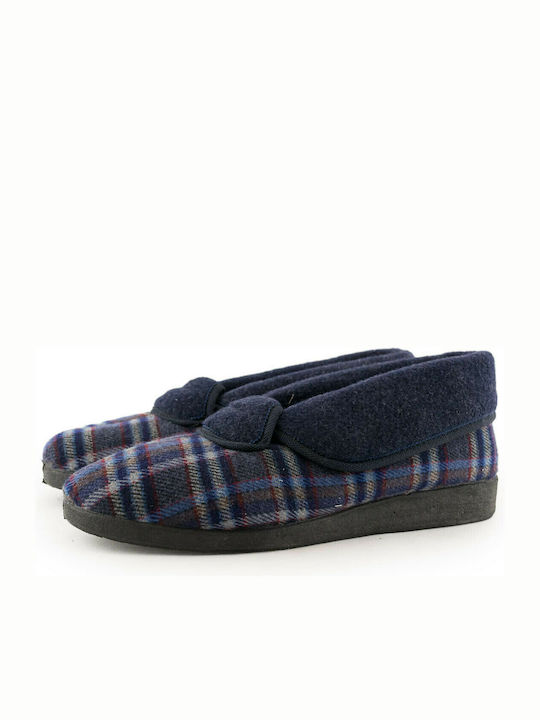 Basil Closed-Back Women's Slippers In Blue Colour
