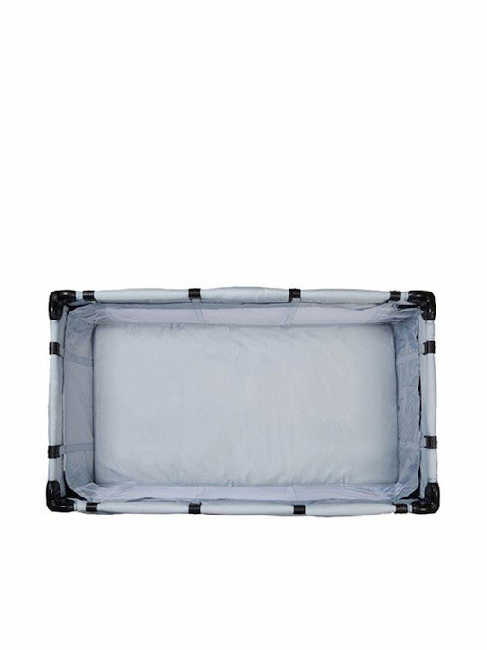 Baby Adventure Holiday Aluminium Παρκοκρέβατο 2 Επιπέδων Γκρι 120x60cm