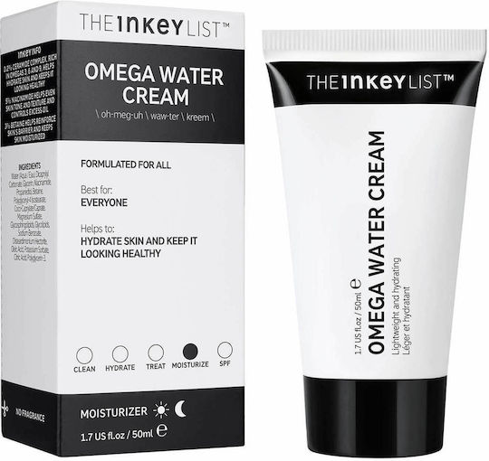 The Inkey List Omega Water Cream Moisturiser Cream Face Day 50ml