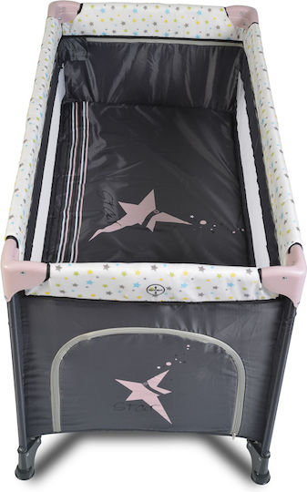 Moni Star Duo Παρκοκρέβατο Pink 120x60cm