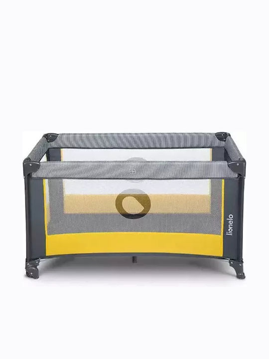 Lionelo Stefi Playpen with Mattress Yellow Lemon 125x65cm