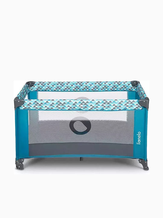 Lionelo Stefi Playpen with Mattress Green Turquoise 125x65cm