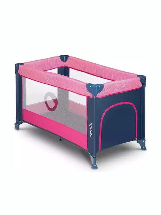 Lionelo Stefi Playpen with Mattress Pink Rose 125x65cm