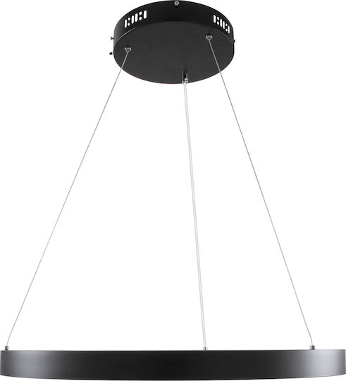 GloboStar Nemesis Κρεμαστό Φωτιστικό Μαύρο LED με Ρυθμιζόμενο Λευκό Φως 60x60εκ.