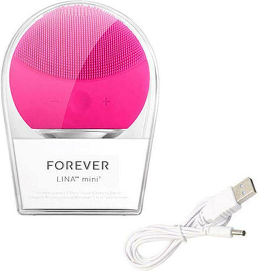 Forever Lina Mini 2 Cleansing Silicone Facial Cleansing Brush Fuchsia 681936_fu