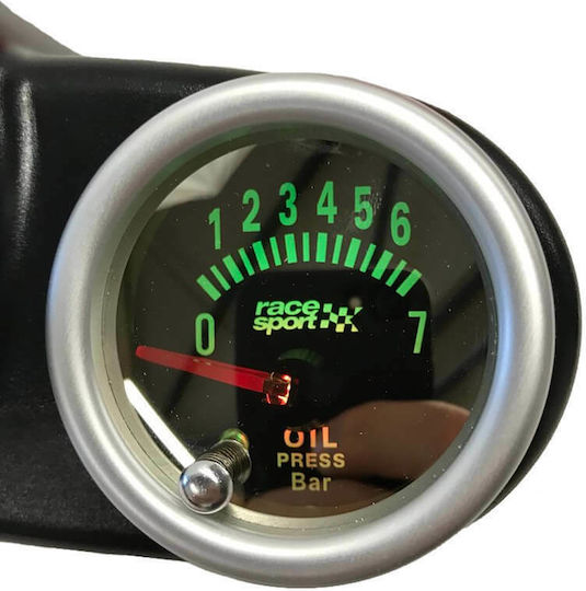 Racesport Όργανο Πίεσης Λαδιού Αυτοκινήτου Φιμέ 52mm
