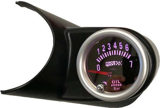 Racesport Όργανο Πίεσης Λαδιού Αυτοκινήτου Φιμέ 52mm